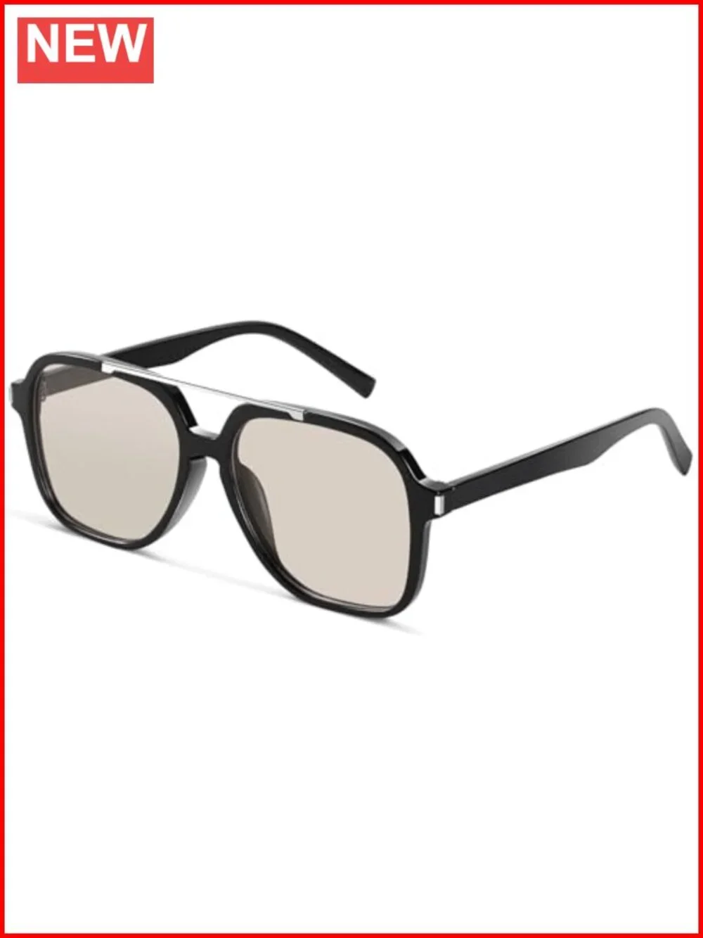Classic Retro Aviator Sunglasses Women Men UV400 Protection Double Bridge Pilot